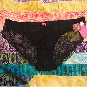 Betsey Johnson Perfectly Sexy Black Lace Bikini